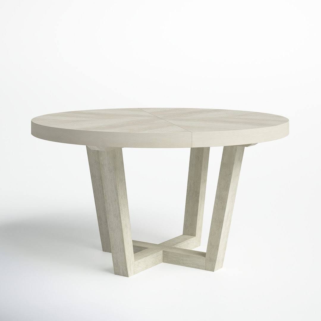 Circular Dining Room Table with X-Base Design - Canali Pedestal Style | Image