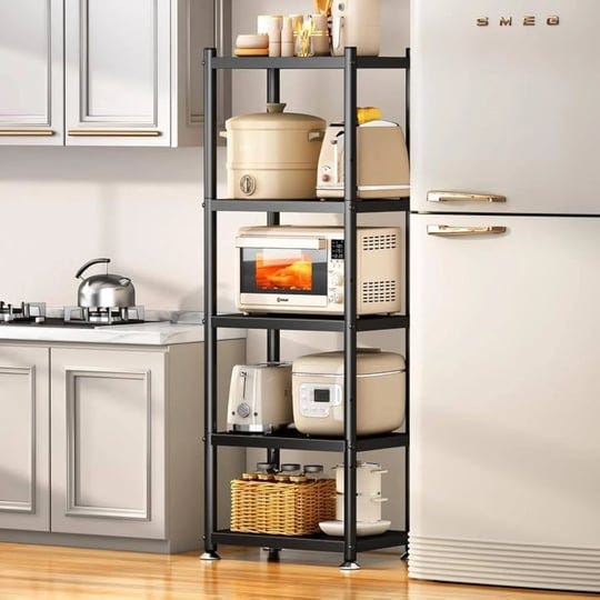 pxrack-5-tier-kitchen-storage-shelves-adjustable-metal-shelves-for-storage-pantry-shelves-with-rolli-1