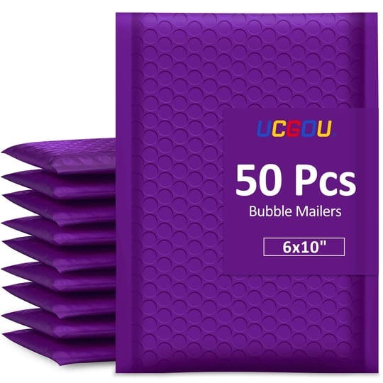 ucgou-6x10-inch-purple-poly-bubble-mailers-padded-envelopes-50pcs-1