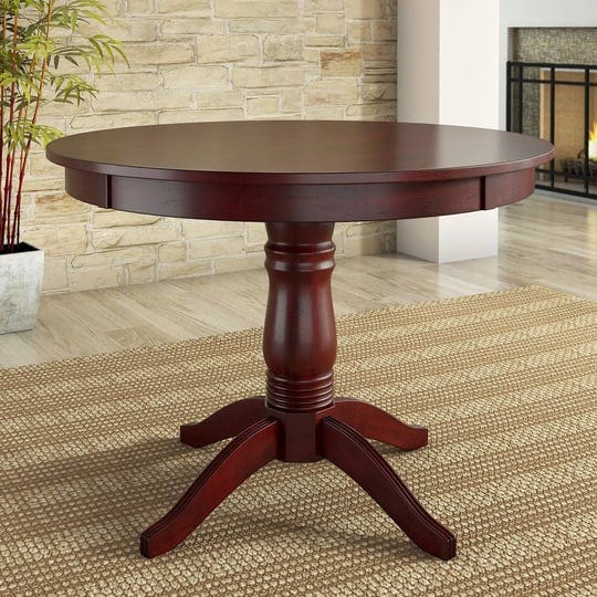 lexington-42-round-wood-pedestal-base-dining-table-berry-red-1