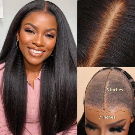 unice-7x5-13x4-glueless-lace-black-kinky-straight-yaki-straight-wig-with-bleached-knots-1