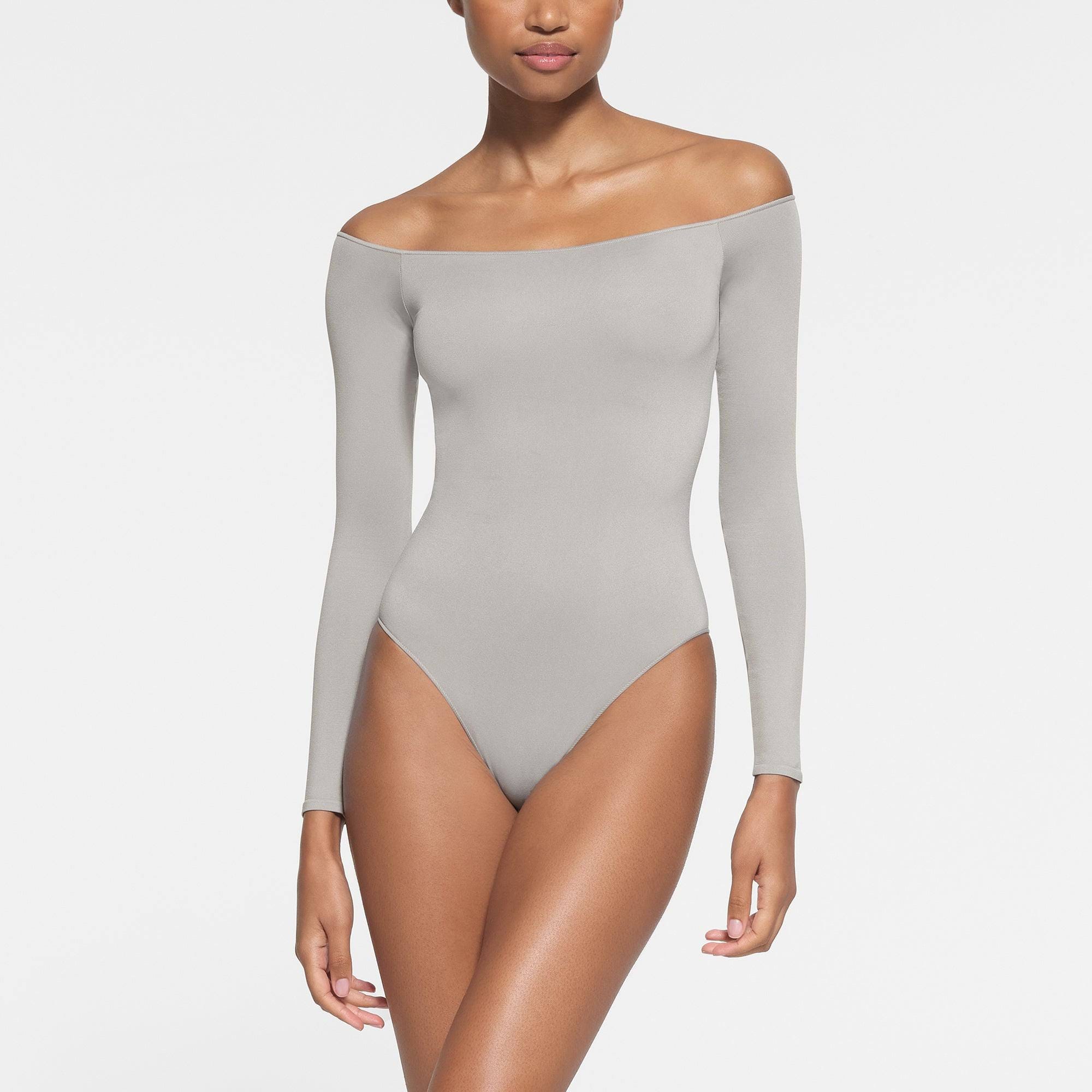 Elegant Off-The-Shoulder Long Sleeve Bodysuit | Image