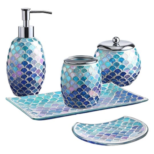 5-pcs-bright-colored-mosaic-glass-bathroom-accessory-set-blue-1