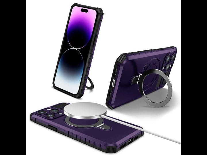 hybrid-armor-case-with-magsafe-ring-stand-for-iphone-15-purple-1