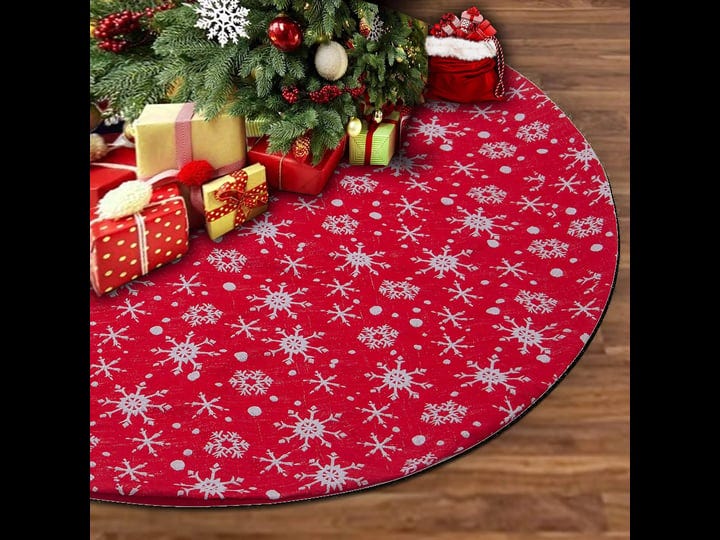 yunfly-72-inch-christmas-tree-skirt-large-red-xmas-tree-skirt-with-white-snowflake-pattern-double-la-1