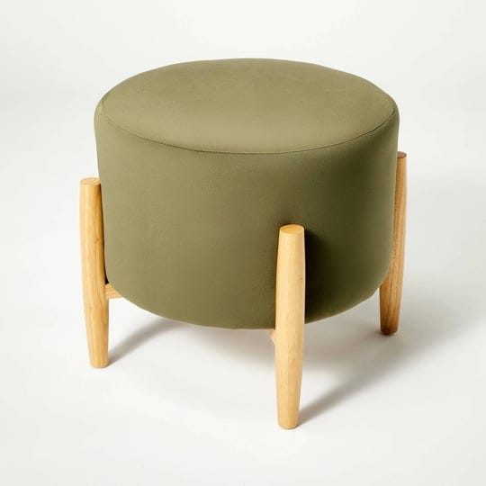 elroy-round-velvet-ottoman-with-wooden-legs-olive-green-threshold-designed-with-studio-mcgee-1