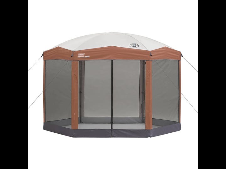 coleman-hex-instant-screened-canopy-gazebo-brown-1