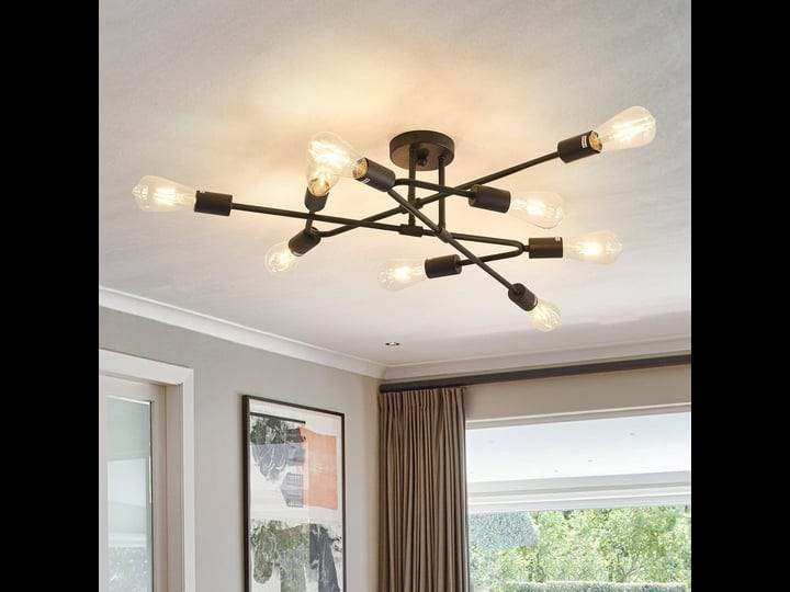 zglaojt-black-semi-flush-mount-ceiling-light-fixture9-light-modern-metal-chandelierceiling-light-for-1