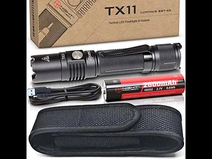 night-provision-tx11-tactical-flashlight-torch-cree-xpl-v6-1000-lumen-led-with-holster-night-1