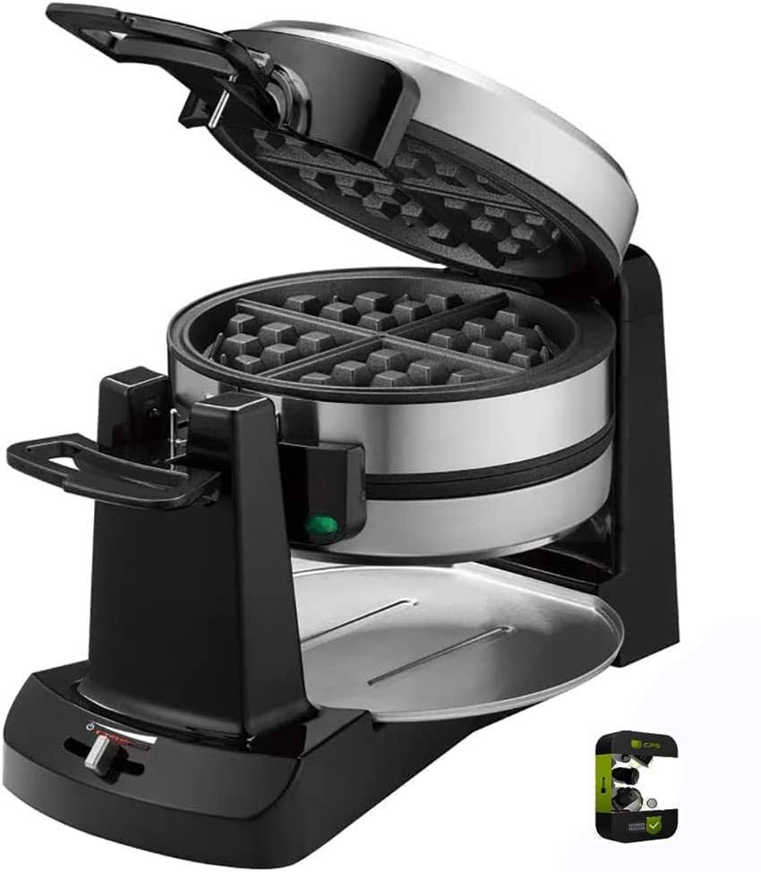 Double Flip Cuisinart Belgian Waffle Maker - 5 Browning Levels & Non-Stick Coating | Image