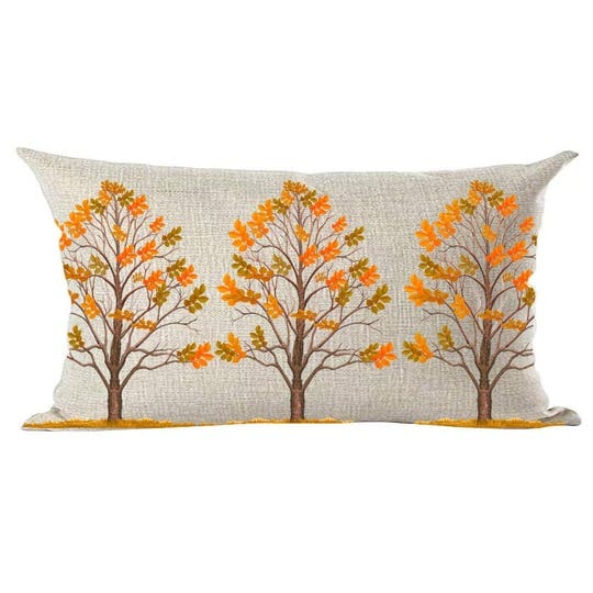 ramirar-fall-yall-autumn-watercolor-orange-maple-trees-leaves-decorative-lumbar-throw-pillow-cover-c-1