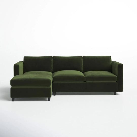 fleetwood-2-piece-upholstered-sectional-fabric-green-velvet-1