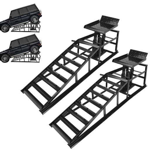 2-pack-hydraulic-car-ramps-5t-10000lbs-low-profile-car-lift-service-ramps-truck-trailer-garageheight-1
