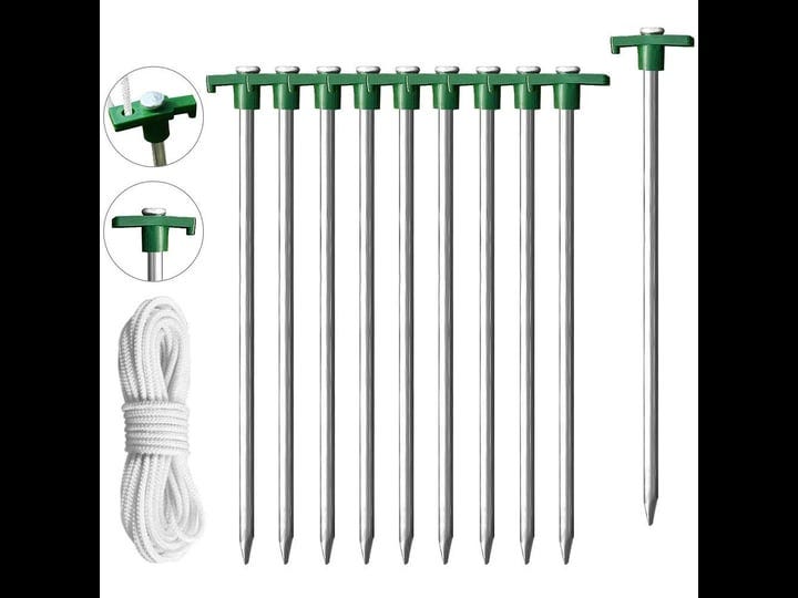 eurmax-usa-galvanized-non-rust-camping-family-tent-pop-up-tent-stakes-ice-tools-heavy-duty-10pc-pack-1