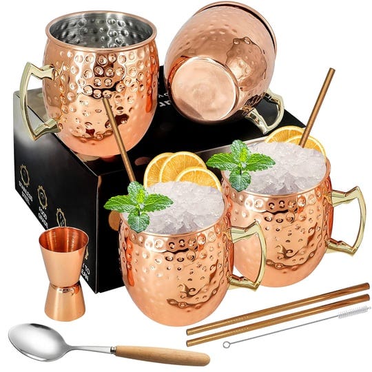 moscow-mule-mugs-hammered-copper-mule-mug-kit-set-of-4-with-brass-handle-18oz-large-copper-plating-c-1