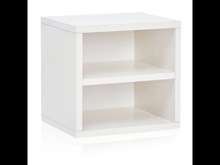 way-basics-eco-stackable-connect-storage-cube-with-shelf-cubby-organizer-white-1