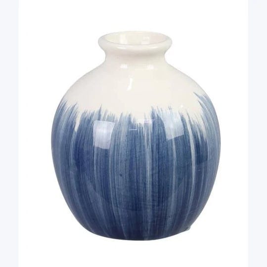youngs-62030-ceramic-blue-coastal-vase-1