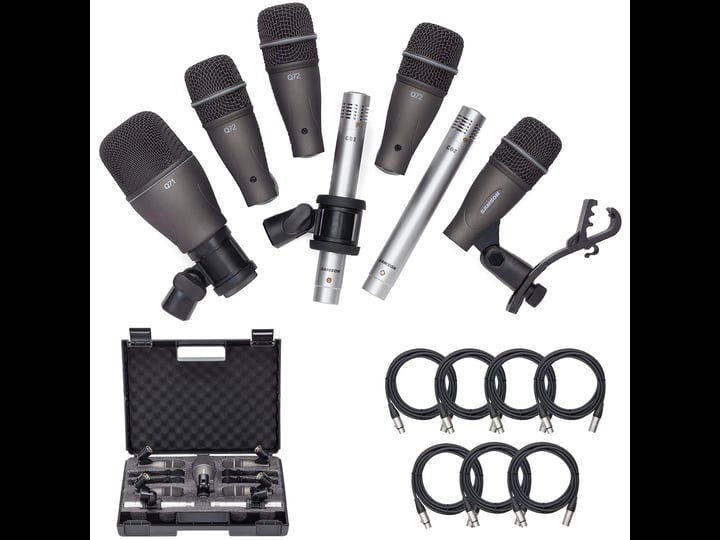 samson-dk707-7-piece-drum-microphone-kit-7x-on-stage-mic-cable-20-ft-xlr-bulk-value-recording-bundle-1