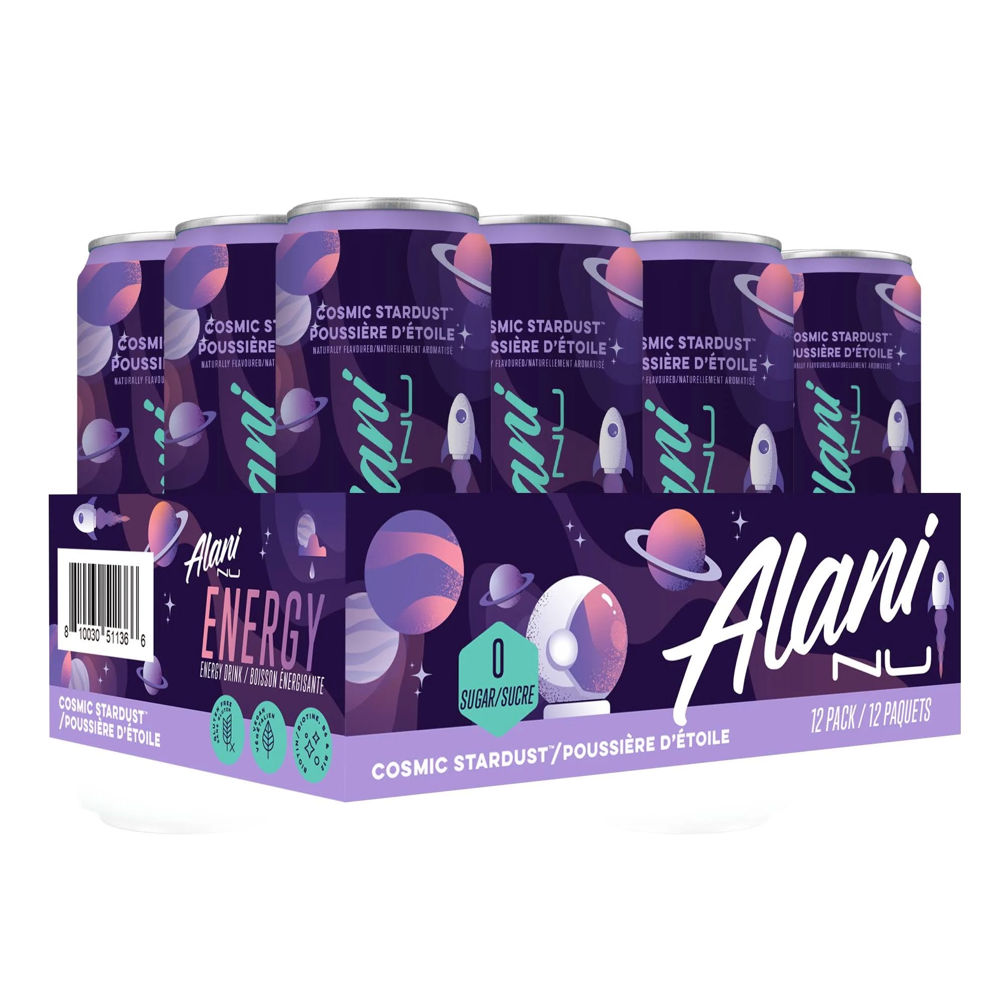 Alani Nutrition Cosmic Stardust Energy Drink - 12-Pack | Image