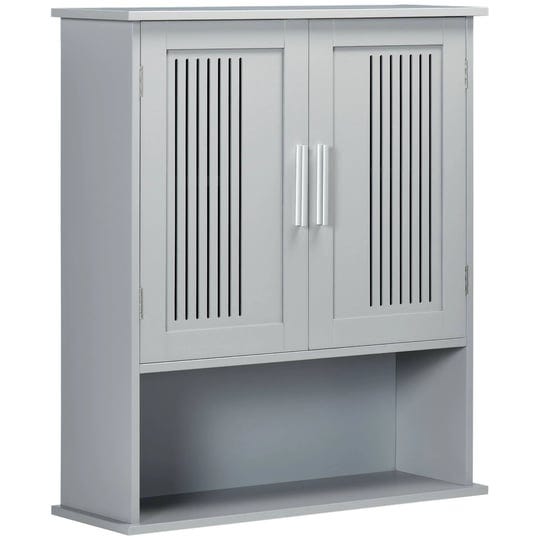 kleankin-modern-bathroom-cabinet-wall-mounted-medicine-cabinet-storage-organizer-with-2-door-cabinet-1