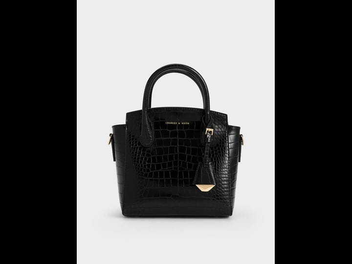 charles-keith-womens-charles-keith-croc-effect-trapeze-tote-bag-black-m-1