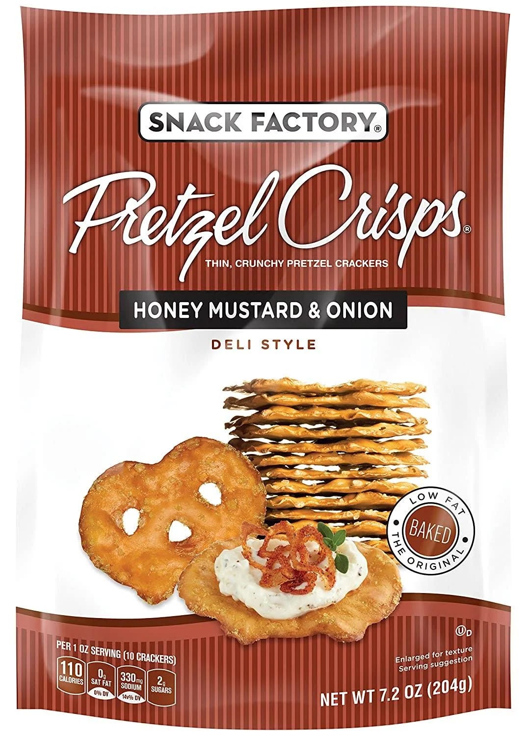 Honey Mustard & Onion Snack Factory Pretzel Crisps for Delicious Deli Meals | Image