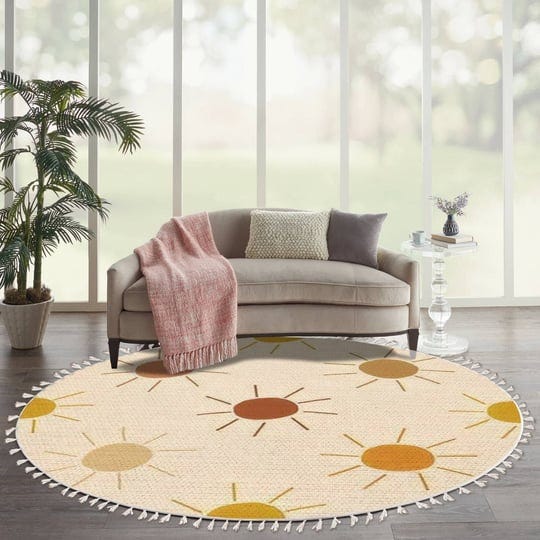 dnewynpabv-round-boho-rug-sun-only-seamless-sunny-dots-summer-baby-print-earthy-warm-trendy-area-lin-1