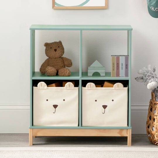 babygap-by-delta-children-brannan-bear-bookcase-with-bins-sage-green-1