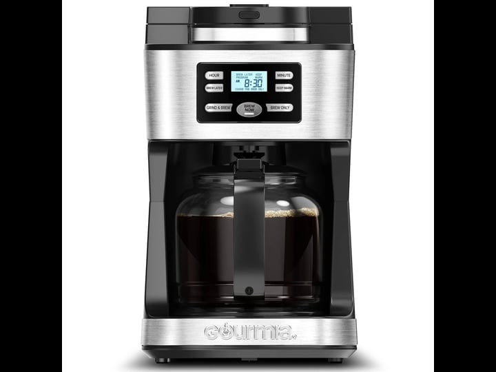 gourmia-12-cup-grind-brew-coffee-maker-with-integrated-grinder-black-1