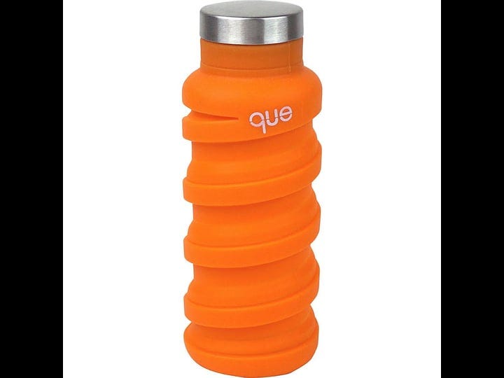 que-bottle-fashionable-collapsible-12oz-water-sunbeam-orange-1