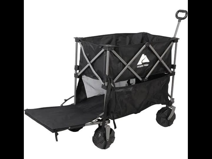 ozark-trail-double-decker-folding-wagon-with-extension-handle-black-size-one-size-1