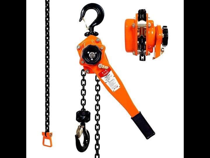 yatointo-manual-lever-hoist-1-1-2-ton-20-ft-come-along-chain-puller-hoist-3300lbs-6m-chain-hoist-for-1