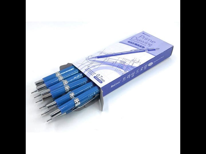 jovely-jedo-drafting-mechanical-pencil-0-7mm-medium-point-hb-2-lead-with-eraser-tip-blue-barrel-for--1