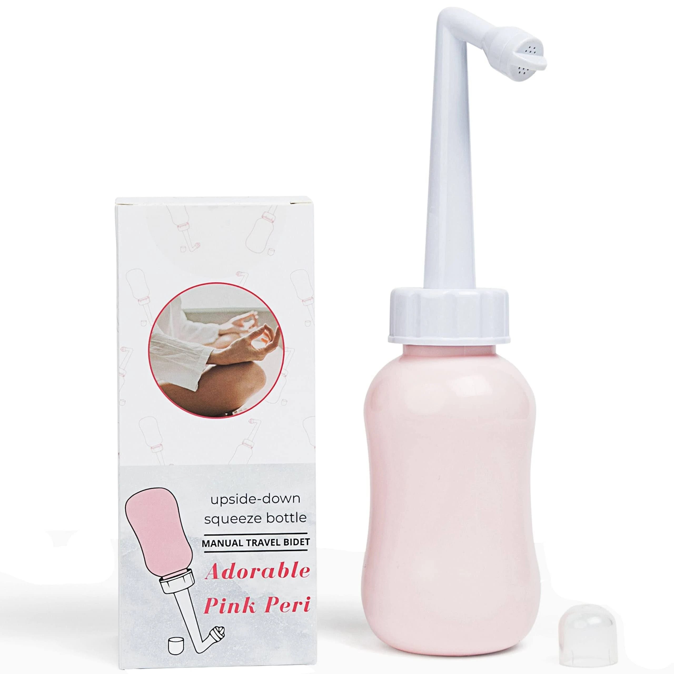 Perfect Pink Peri Bottle: Portable Bidet for Softer Care and Menstrual Cup Companion | Image