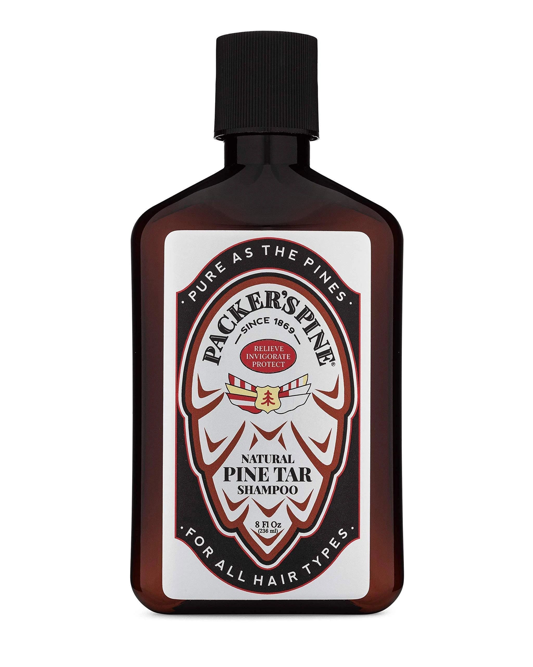 Packer's Pine Tar Shampoo: 8 oz Intensive Hair Treatment | Image