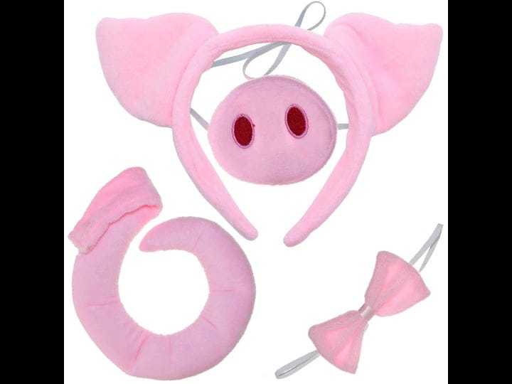 skeleteen-pig-costume-accessories-set-fuzzy-pink-pig-ears-headband-bowtie-snout-and-tail-accessory-k-1