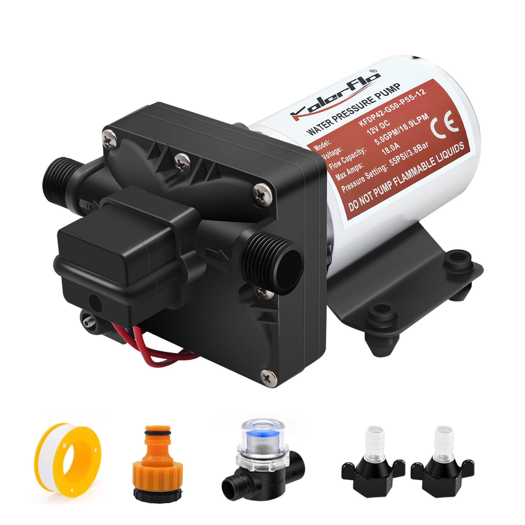 KOLERFLO Self-Priming RV Water Pressure Pump | Image