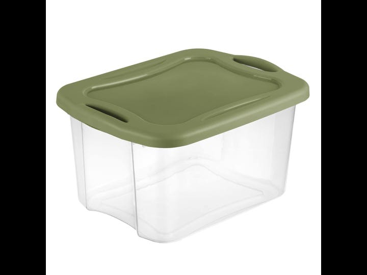 sterilite-ez-carry-plastic-storage-box-clear-sage-legume-40-qt-1