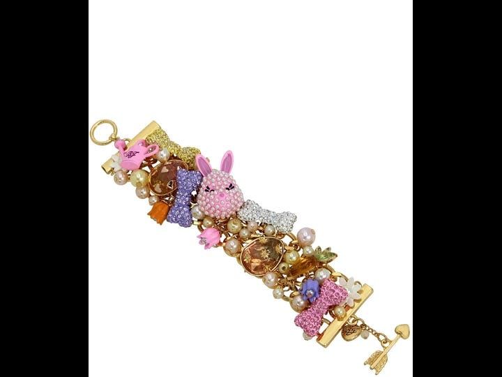 betsey-johnson-faux-stone-bunny-statement-bracelet-multi-gold-1