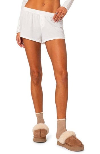 edikted-pointelle-shorts-in-white-at-nordstrom-size-small-1