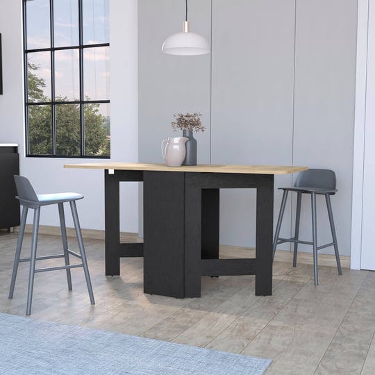 fm-furniture-kailua-folding-dining-table-space-saving-foldable-in-3-forms-black-macadamia-1
