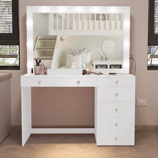 boahaus-silvana-large-makeup-vanity-desk-with-lights-7-drawers-makeup-desk-with-mirror-glass-top-whi-1