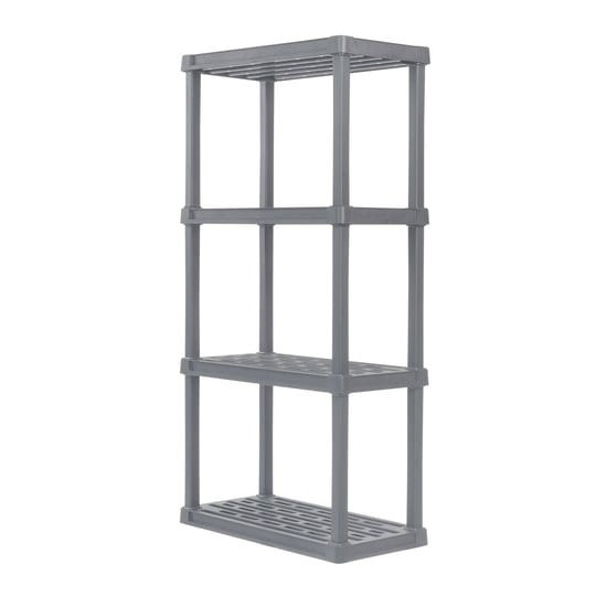 iris-usa-plastic-rack-shelf-with-4-medium-shelves-elephant-gray-size-4-tier-1