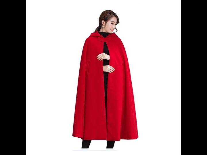 yimidear-winter-cape-for-women-warm-red-cloak-with-hood-wool-blend-poncho-cape-jacket-red-1