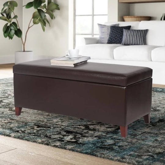 homebeez-42-1-inch-faux-leather-storage-ottoman-bench-with-lift-tabletop-brown-size-small-1