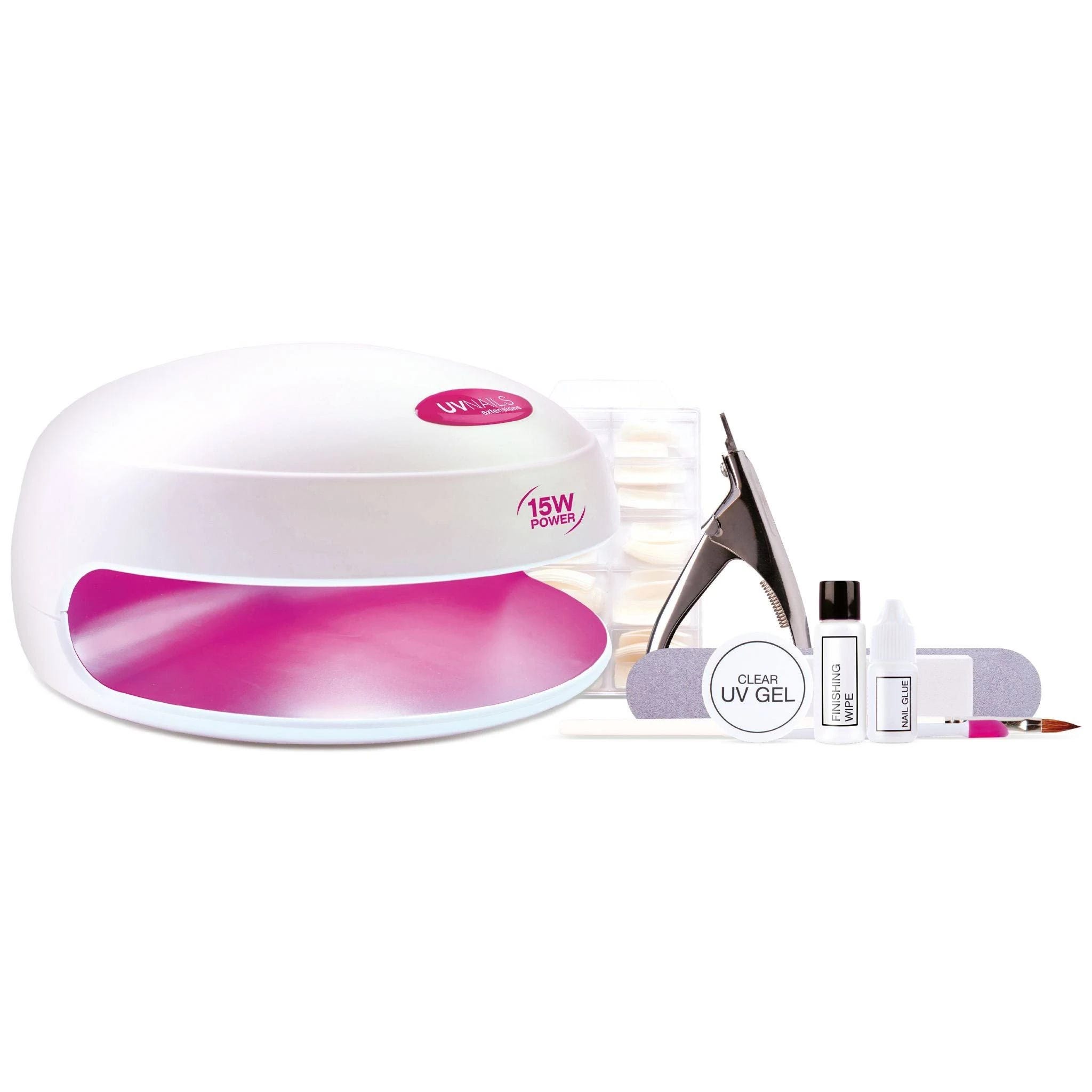 UV Nail Lamp with Natural-Looking Extensions for Salon-Style Nails | Image