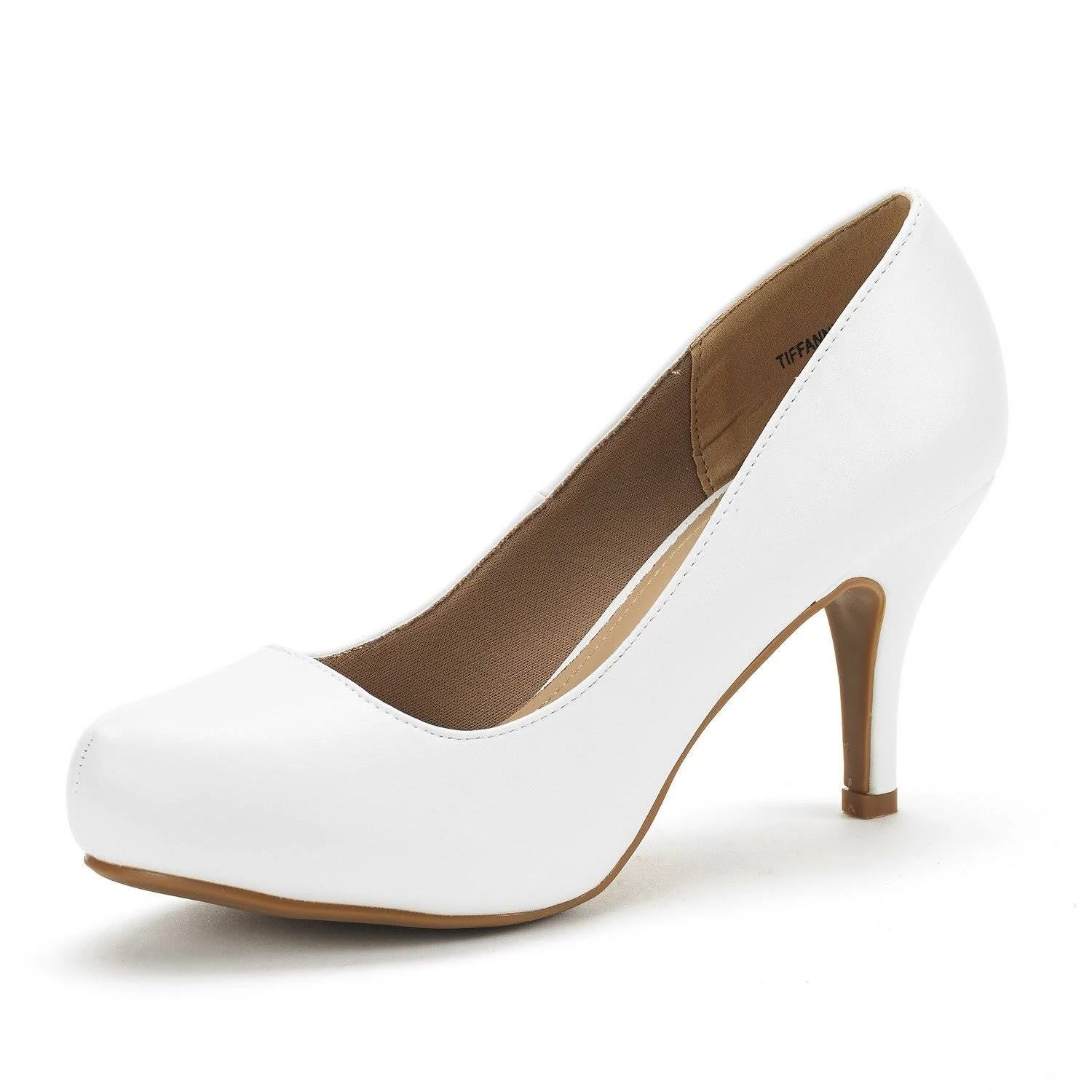Elegant White Low Stiletto Heel Dress Pumps for Women: The Perfect Elevation and Comfort | Image