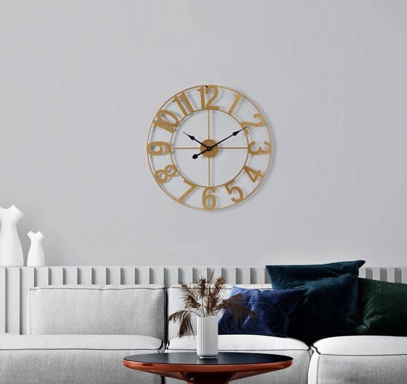 sorbus-large-metal-numerical-wall-clock-for-living-room-decor-gold-16-inch-diameter-1