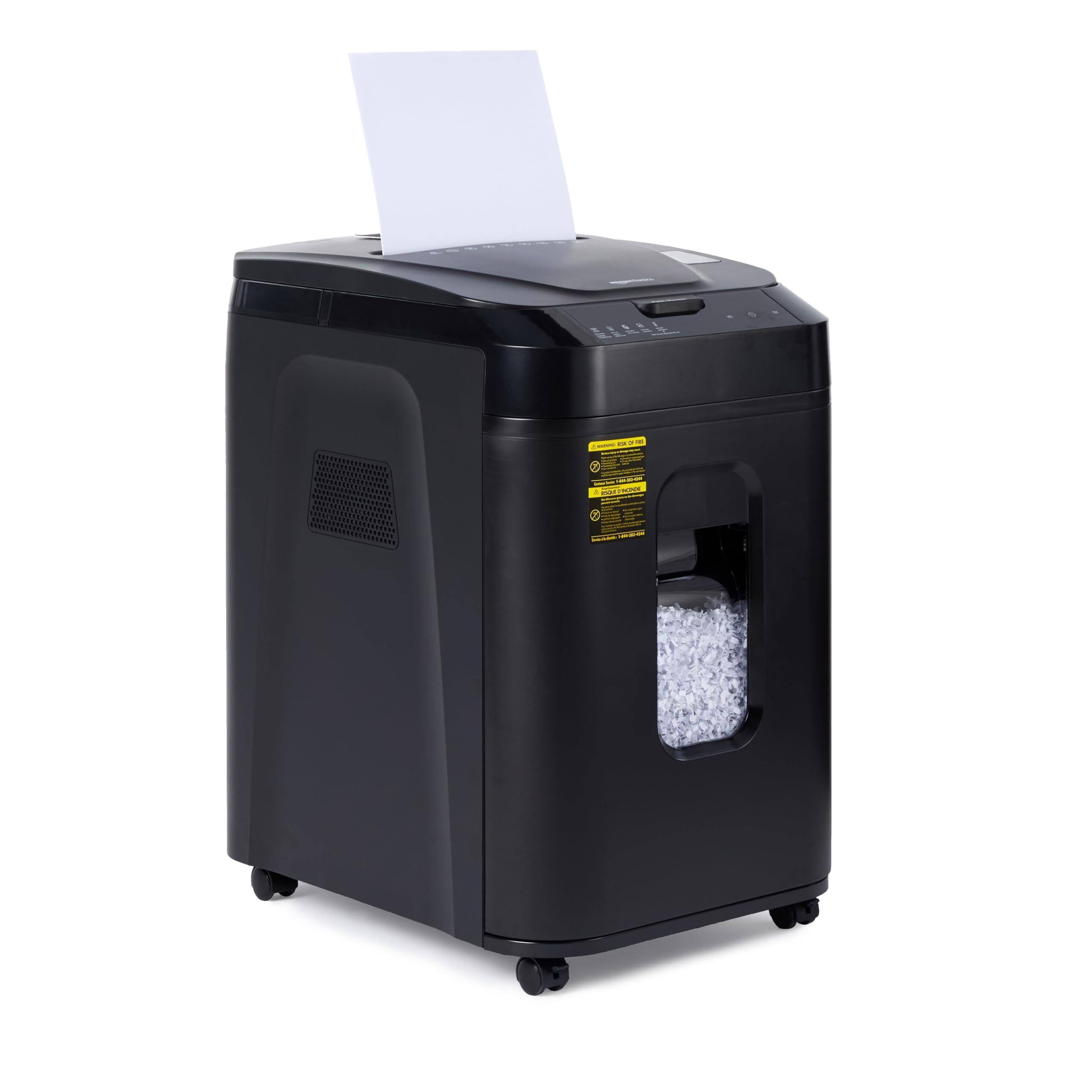 Amazon Basics 150-Sheet Autofeed Micro Cut Paper Shredder | Image