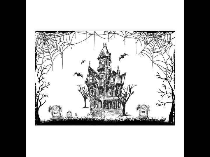 koyal-wholesale-halloween-placemats-haunting-house-of-shadows-disposable-cardstock-paper-table-mats--1